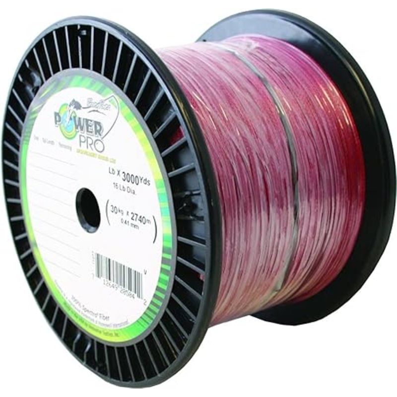 Power Pro Spectra Braided Fishing Line 65lb 3000yd, Vermillon
