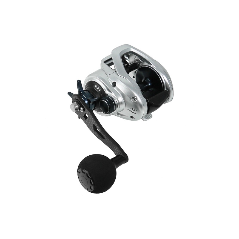 Jigging World Power Handle for Shimano Tranx 300 & 400 Baitcasting Reels Carbon Handle with 39mm EVA Knob