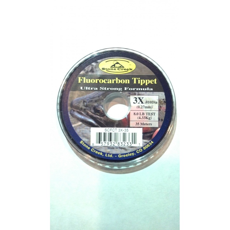 Stone Creek Fluorocarbon Tippet Spools 35M – Fly Fishing 2X