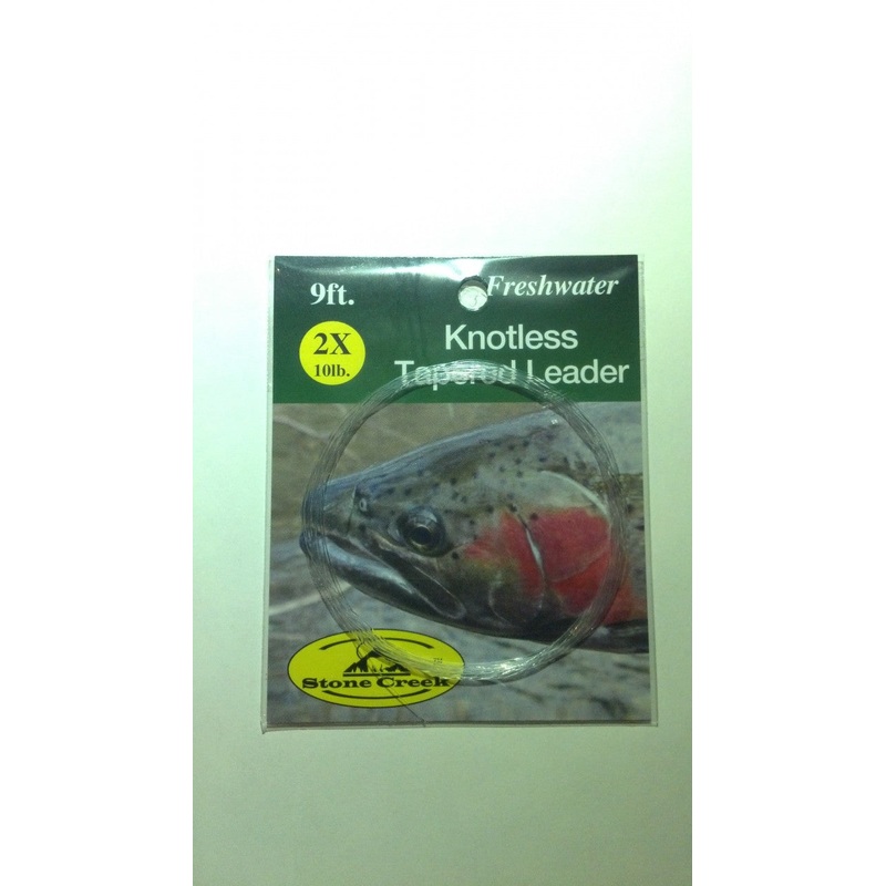 Stone Creek Knotless Tapered Leader 9ft – Fly Fishing 1X