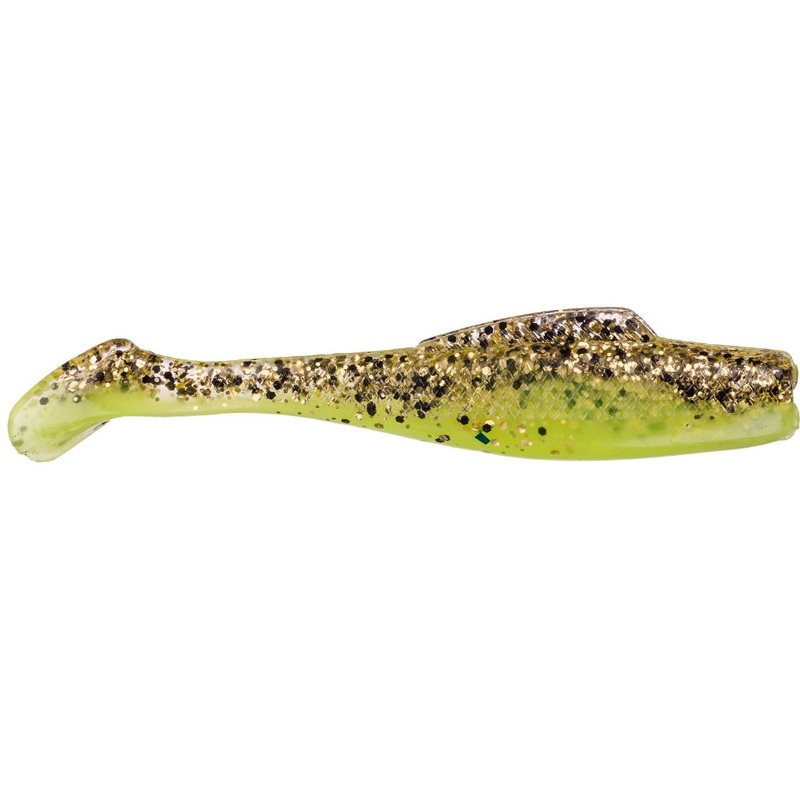Strike King Redfish Magic Glass Minnow 4 inch ElazTech Paddle Tail Swimbait 5 pack Blue Glimmer Pearl Belly