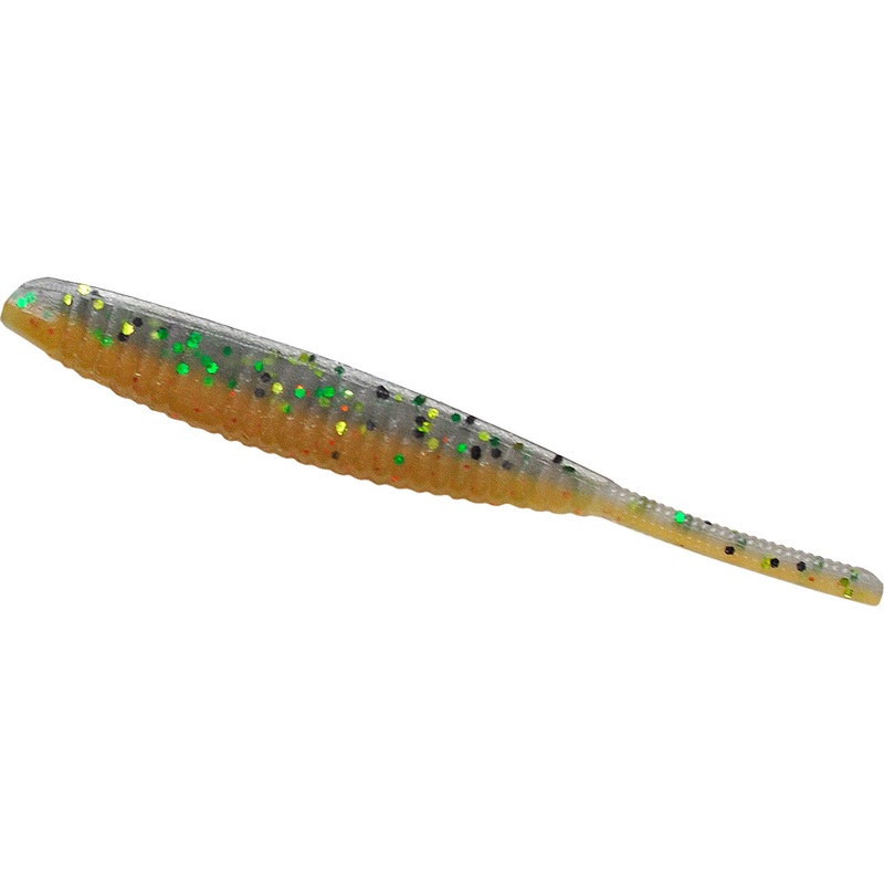 Gary Yamamoto 3.75 Inch Shad Shape Worm Drop Shot Bait – 10 Pack Baby Bass