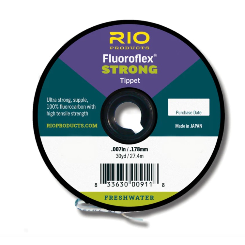 Rio Fluoroflex Strong Tippet Material 30 yd. Spool – Fly Fishing 7X