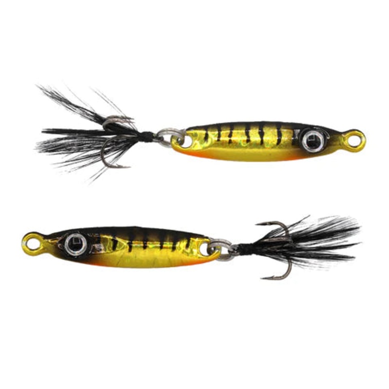 EUROTACKLE T-FLASHER TUNGSTEN SPOON Yellow Perch 1/16 oz