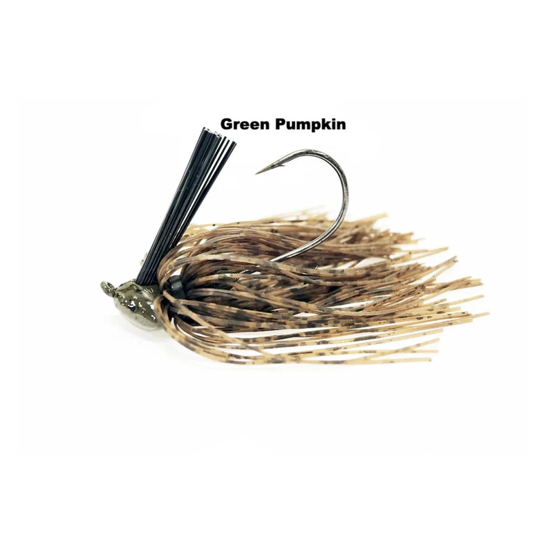 MISSILE BAITS/GREENFISH IKE’S HEAD BANGER JIGS Green Pumpkin 1/2 oz