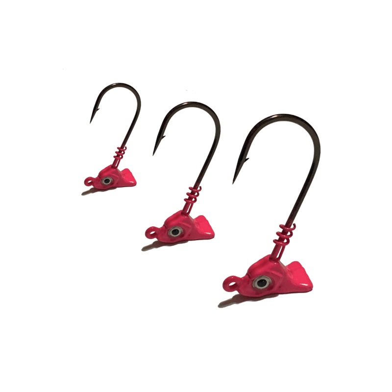 Pink Standup Flounder Jigs 1/4oz