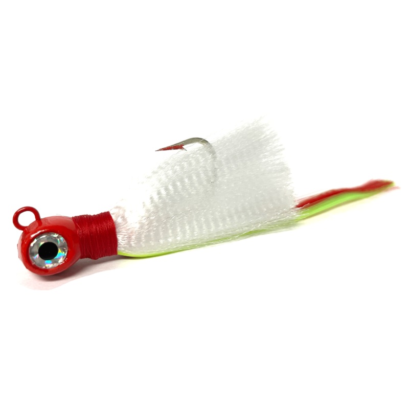 Red / White Flair Hawk Jig 1oz Single Pack