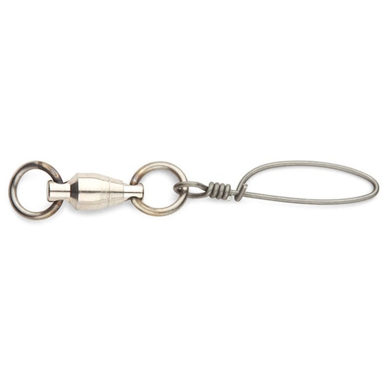 Sampo Double Welded Rings with Tournament Snaps Nickel 3 – 60 pound – 3 pack