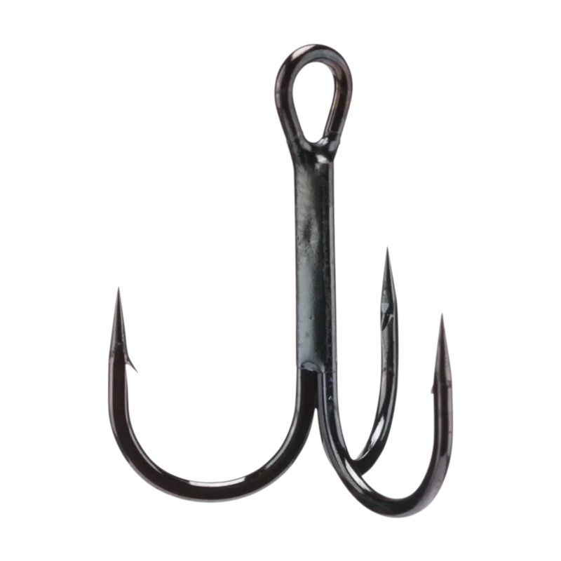 Gamakatsu Round Bend Treble Hooks – Black 6