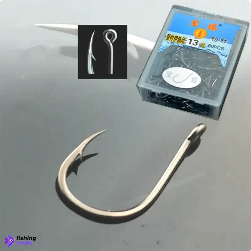 Pagoda Tube ISE Fishing Hooks | Size #15 | 40pcs/box 15