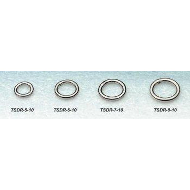 Tsunami Heavy Duty Stainless Steel Solid Rings Size 5 – 400 lb test – Q’ty/Pk 10
