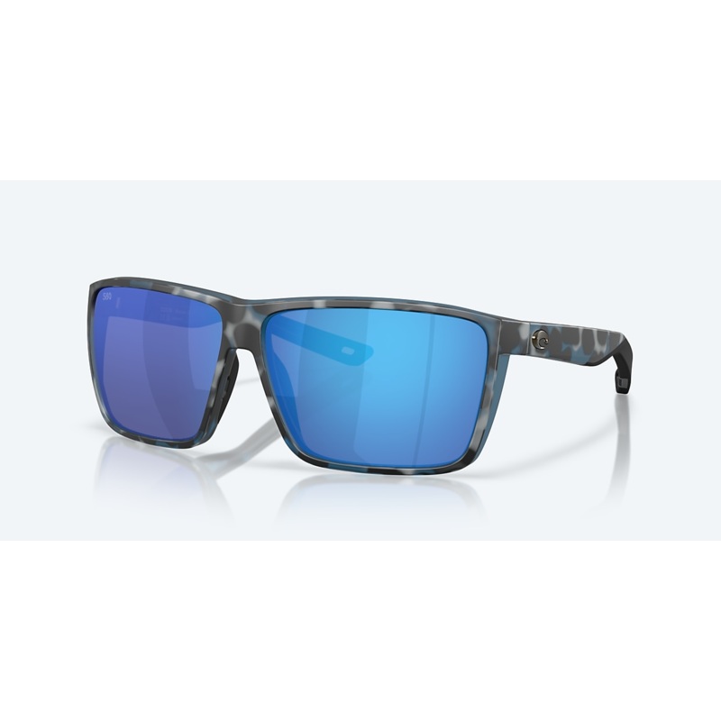 Costa Rincon II Polarized Sunglasses Matte Tortoise Frame w/ Gray Polycarbonate 580P Lens