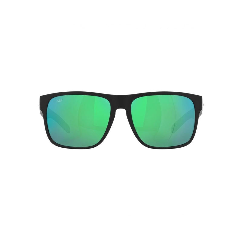 Costa Spearo XL Sunglasses Matte Black Green Mirror Polarized Glass