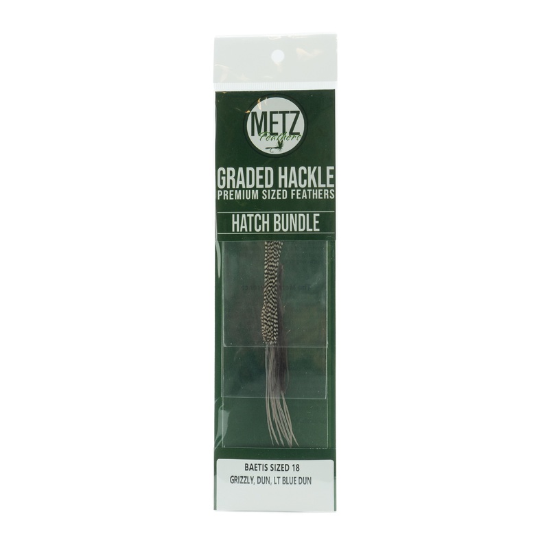 Metz Hackle Hatch Bundle 3PK – Baetis 18