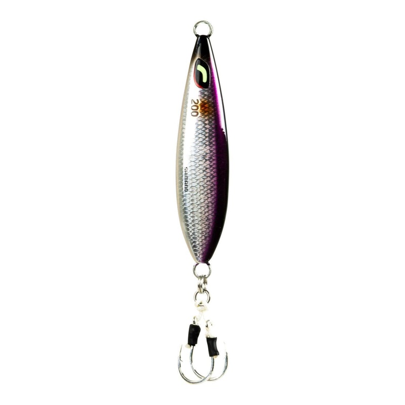 Shimano Butterfly Wing-Fall Jigs Anchovy Length: 3 1/2″ – Weight: 2 7/8oz