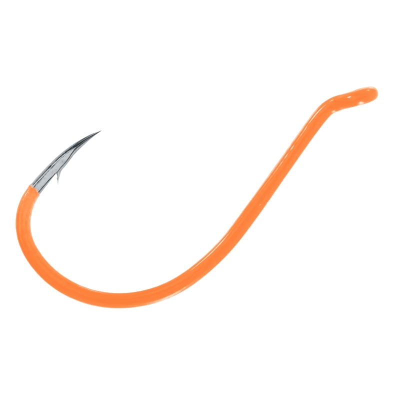 GAMAKATSU OCTOPUS HOOK 6PK – FLUORESCENT ORANGE SIZE 1