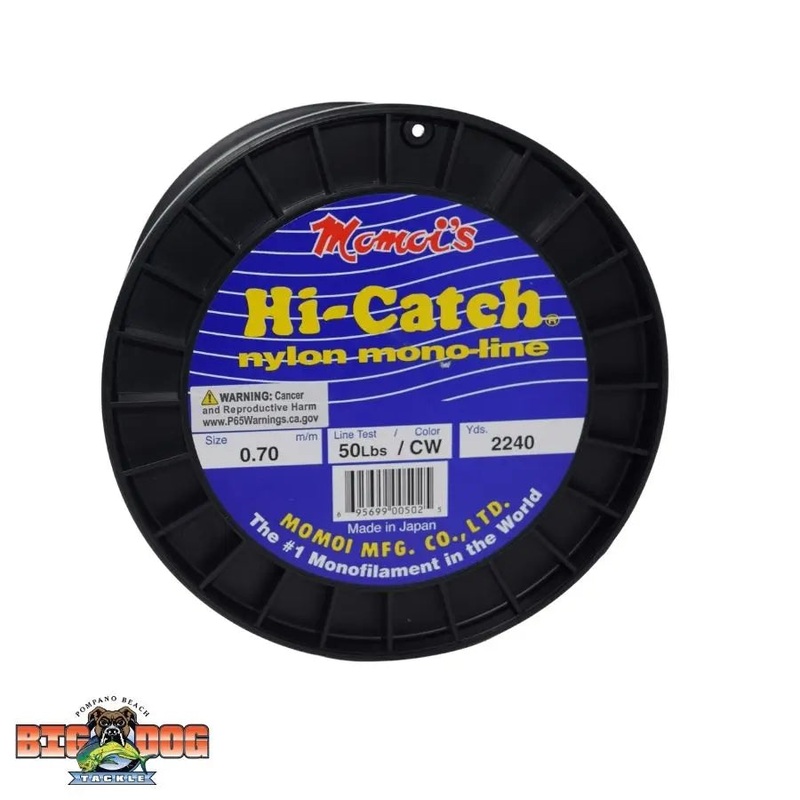 MOMOI HI-CATCH NYLON MONOFILAMENT LINE SMOKE BLUE 16LB (4050YDS)
