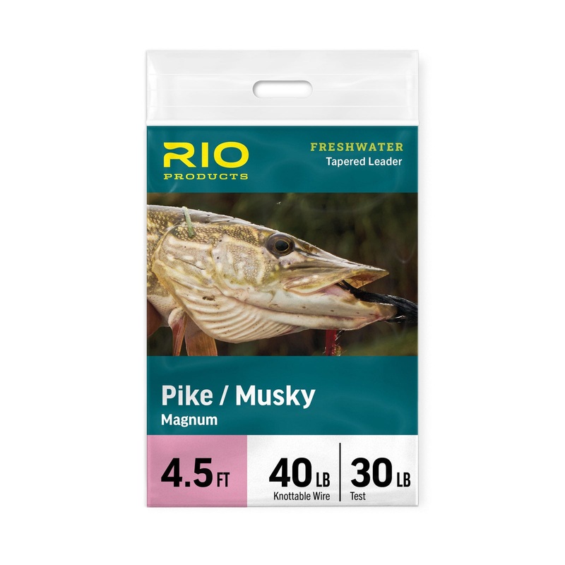 Rio Pike Musky Leader 7.5ft / 20lb butt / 20lb wire