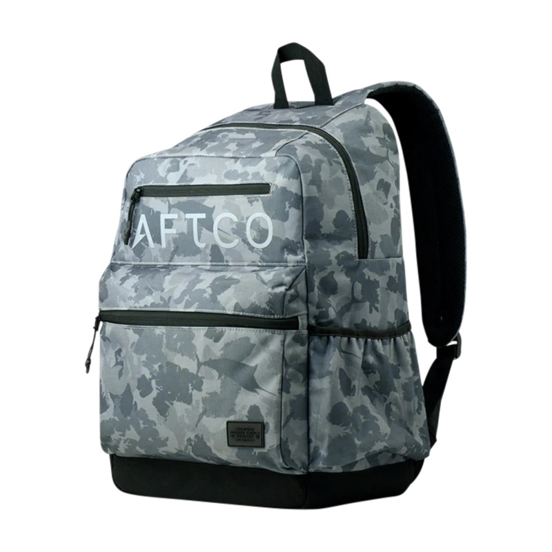 AFTCO Schoolie Backpack  Fishing, School & Work Pack with Laptop Sleeve Navy Grander Camo