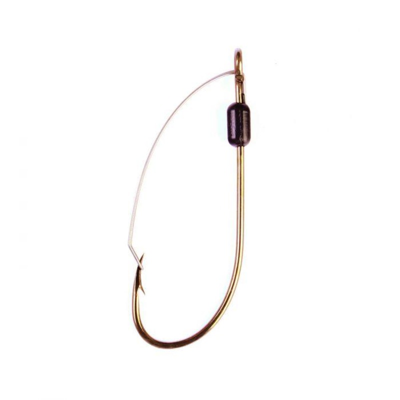 Eagle Claw Weedless Long Plain Shank Hooks Hook Size: 1 – Q’ty/Pk: 5