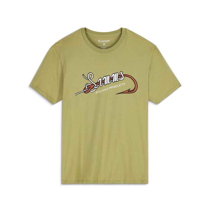 Simms M’s Hook & Loop T-Shirt Tent Green S