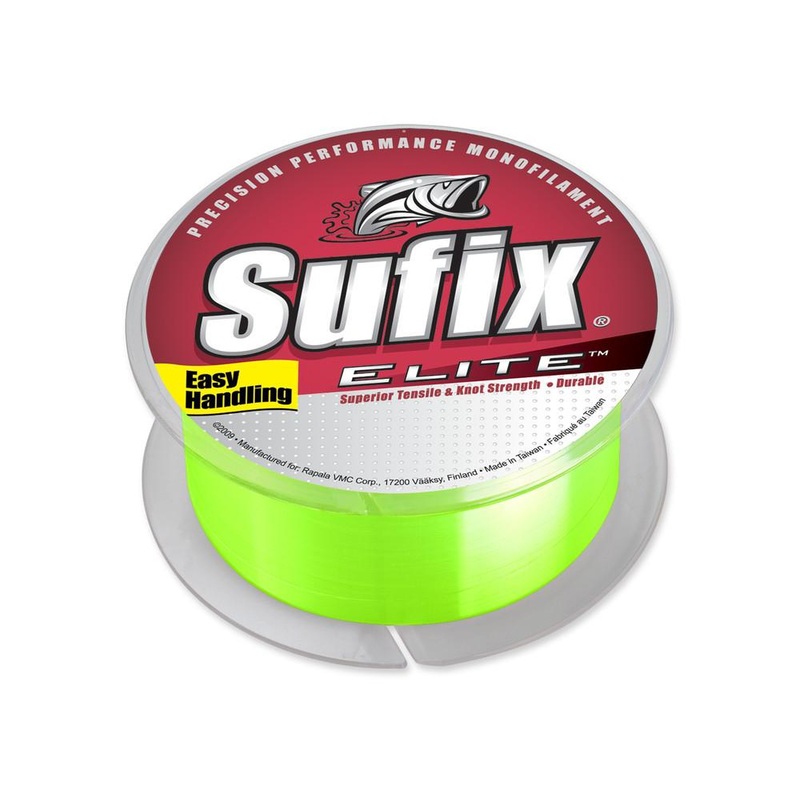 Sufix Elite Monofilament Hi-Vis Yellow 330 Yards 4 LB 330 YDS