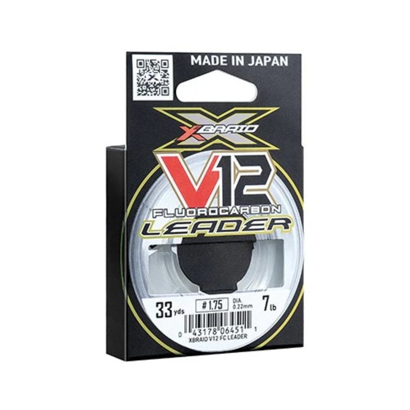 YGK XBRAID V12 LEADER 2lb – 33yds