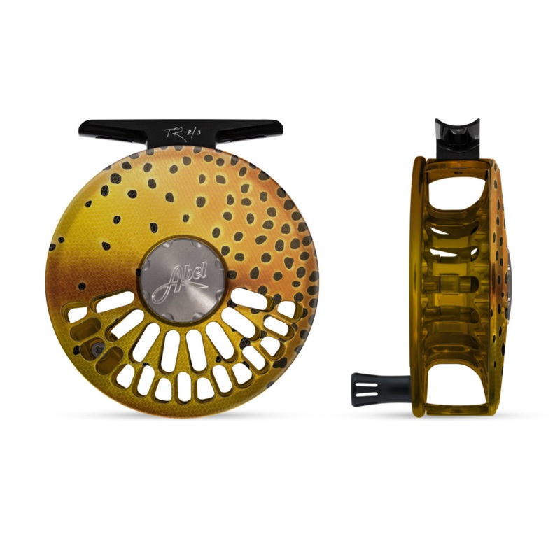 Abel TR Fly Reel – Native Cutthroat – 2/3 WT with aluminum Black Handle 2/3 wt