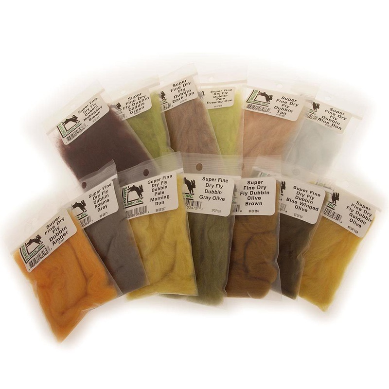 Hareline Super Fine Dry Fly Dub 24 Multiple Colors – Fly Tying Brown