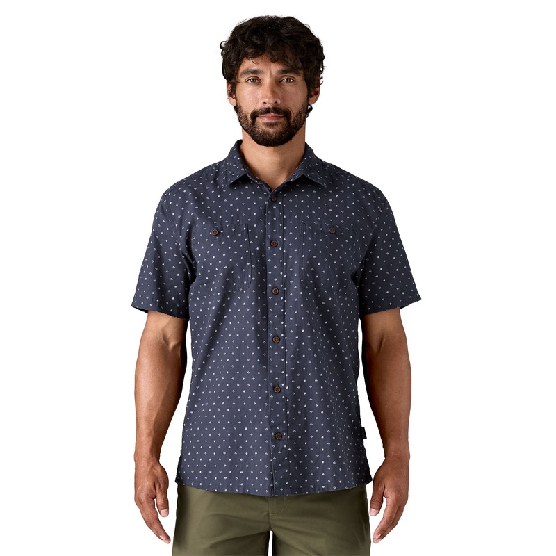 Patagonia M’s Back Step Shirt Hexes: Wavy Blue / HEWA XS