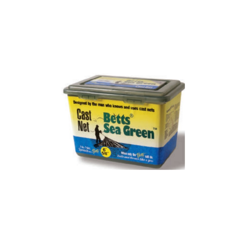BETTS SEA GREEN MONO CAST NET LEAD 10′ 5/8 MESH
