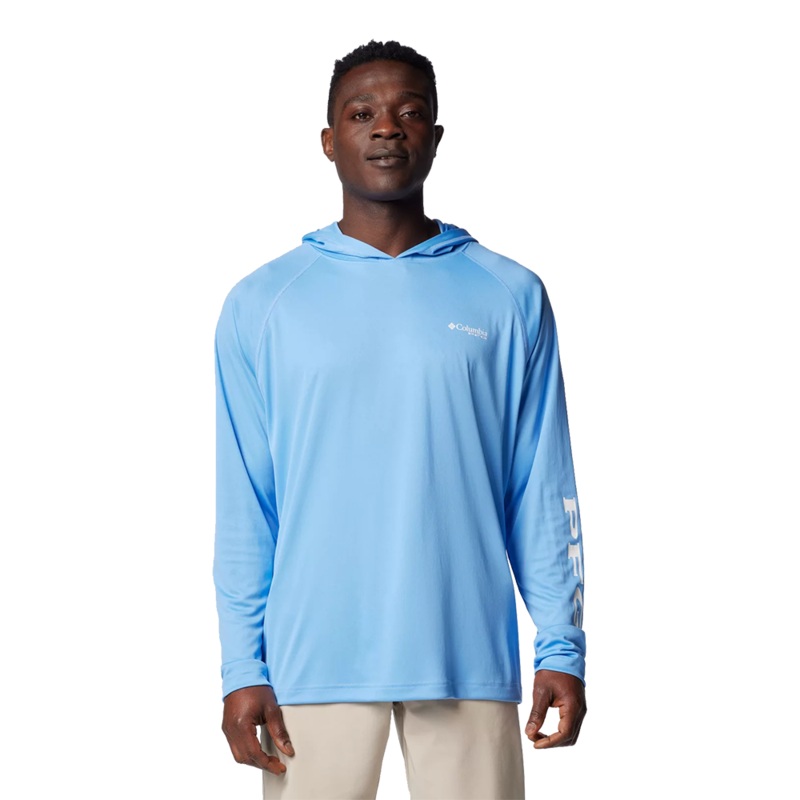 Men’s PFG Terminal Tackle Hoodie WHITE CAP LG