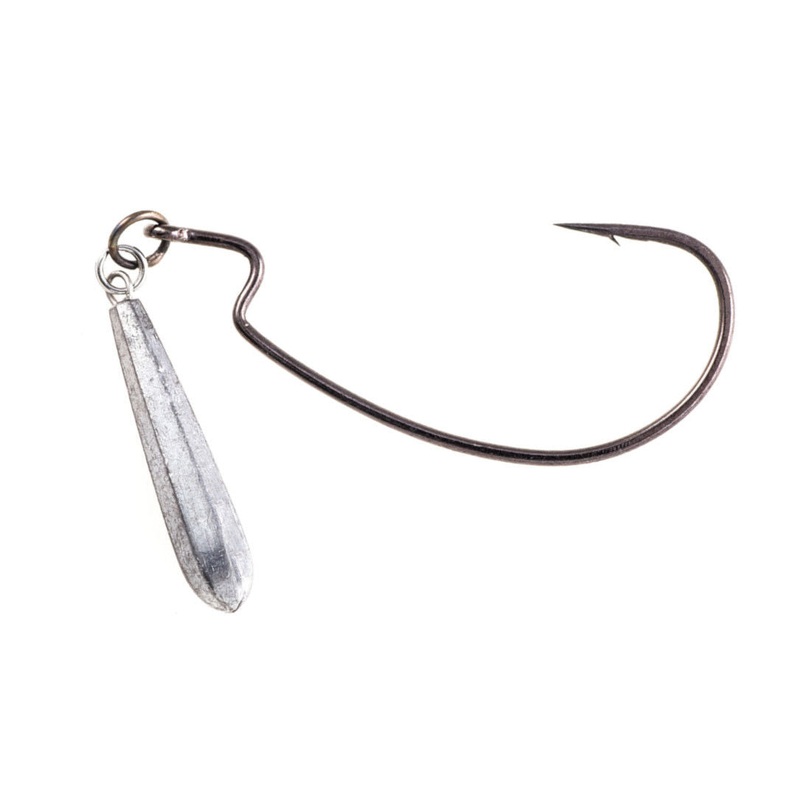 Owner JigRig Soft Plastics Hook w/ Tungsten Weight 2 pack 1/0 – 3/16 oz