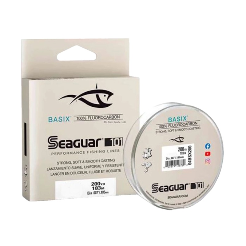 Seaguar 101 BasiX Fluorocarbon Line 200yd (4lb, 6lb, 8lb, 10lb) 04 LBS