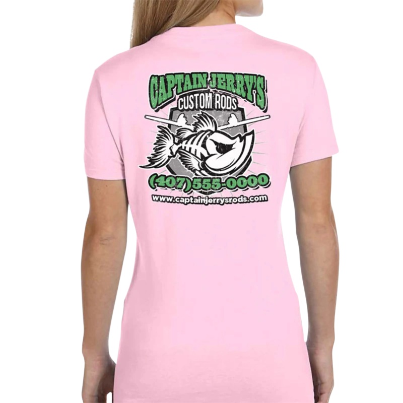Women’s Custom T-Shirt: Green Bones Black X-Small