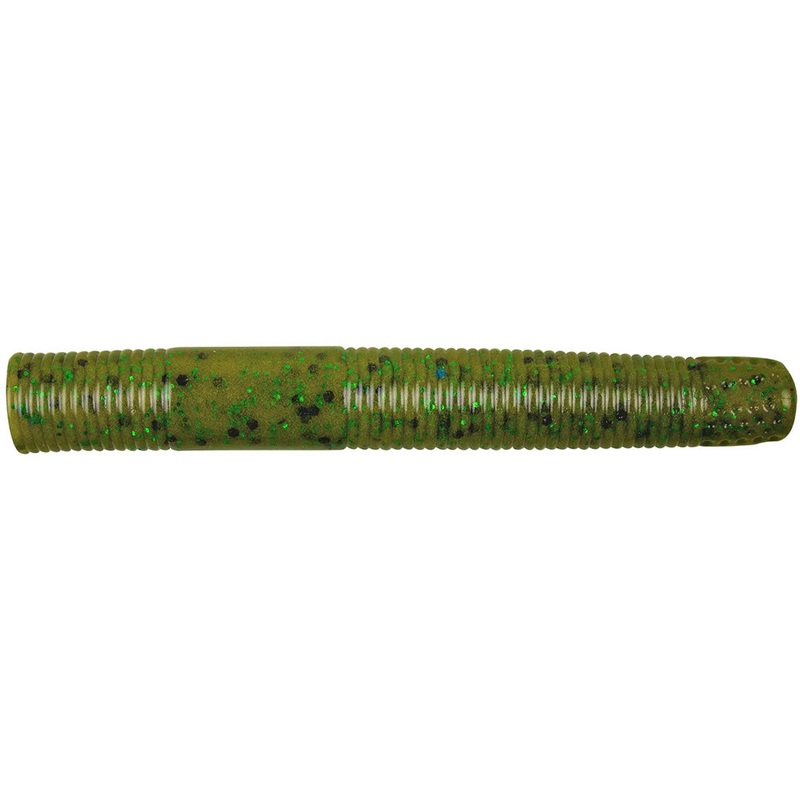 YUM Ned Dinger 3 inch Ned Rig Stick Worm Amber Green Flake 3 inch – 8 pack