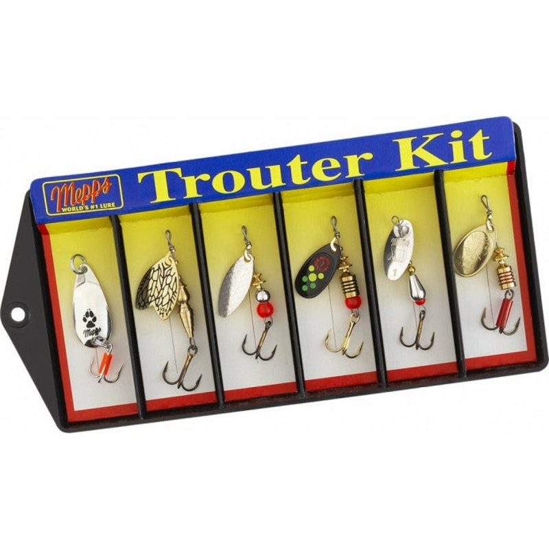MEPPS TROUTER KIT Plain Treble Hook Lure Assortment