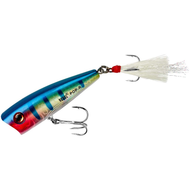 Rebel Pop-R Topwater Popper Bone 2 1/2 inch – 1/4 oz